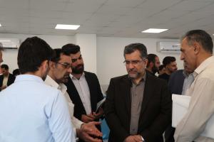 گزارش تصویری بازدید رئیس صندوق نوآوری و شکوفایی از نمایشگاه دستاوردهای شرکت های مستقر در پارک علم و فناوری خلیج فارس